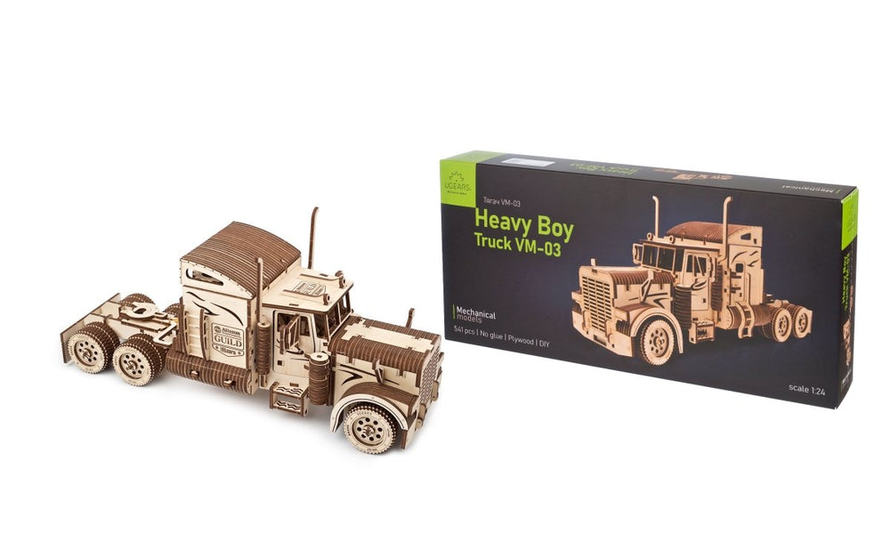 Ugears – Lkw "Heavy Boy" Vm - 03 Lastwagen | 3D Holzpuzzle - Lama Welt