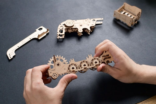 Ugears – Mini - Eisenbahn Modellzug | 3D Holzpuzzle - Lama Welt