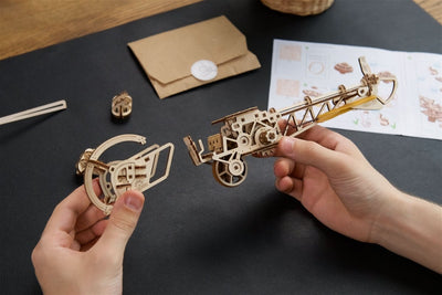 Ugears – Mini - Hubschrauber Diy - Helikopter | 3D Holzpuzzle - Lama Welt