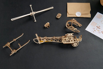 Ugears – Mini - Hubschrauber Diy - Helikopter | 3D Holzpuzzle - Lama Welt