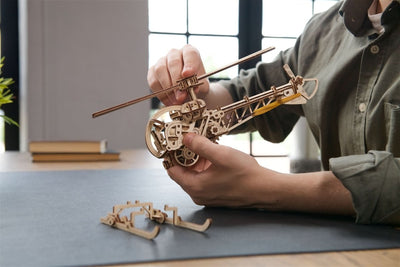 Ugears – Mini - Hubschrauber Diy - Helikopter | 3D Holzpuzzle - Lama Welt
