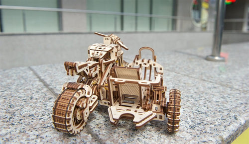 Ugears – Motorrad Scrambler Ugr - 10 Bike | 3D Holzpuzzle - Lama Welt