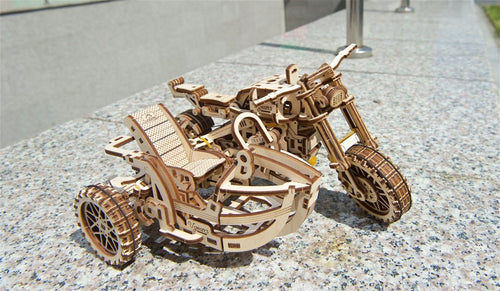 Ugears – Motorrad Scrambler Ugr - 10 Bike | 3D Holzpuzzle - Lama Welt