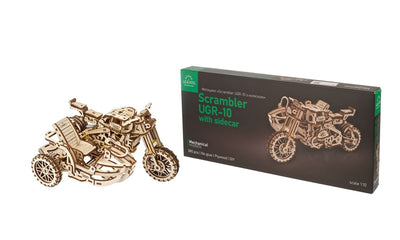 Ugears – Motorrad Scrambler Ugr - 10 Bike | 3D Holzpuzzle - Lama Welt