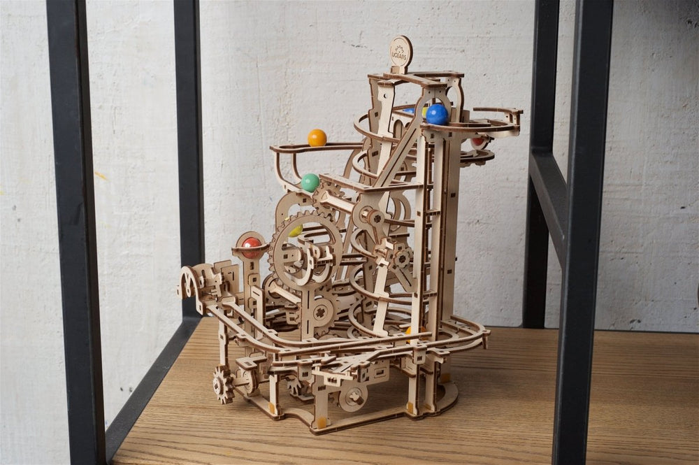 Ugears – Murmelbahn Mit Spiralaufzug Kugelbahn | 3D Holzpuzzle - Lama Welt