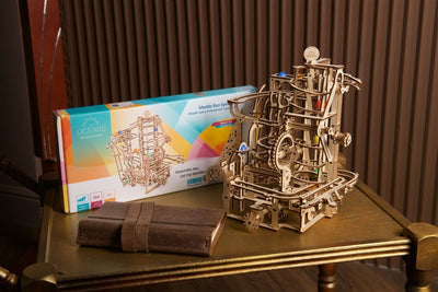 Ugears – Murmelbahn Mit Spiralaufzug Kugelbahn | 3D Holzpuzzle - Lama Welt