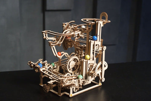 Ugears – Murmelbahn Mit Stufenwinde Modulare Kugelbahn | 3D Holzpuzzle - Lama Welt