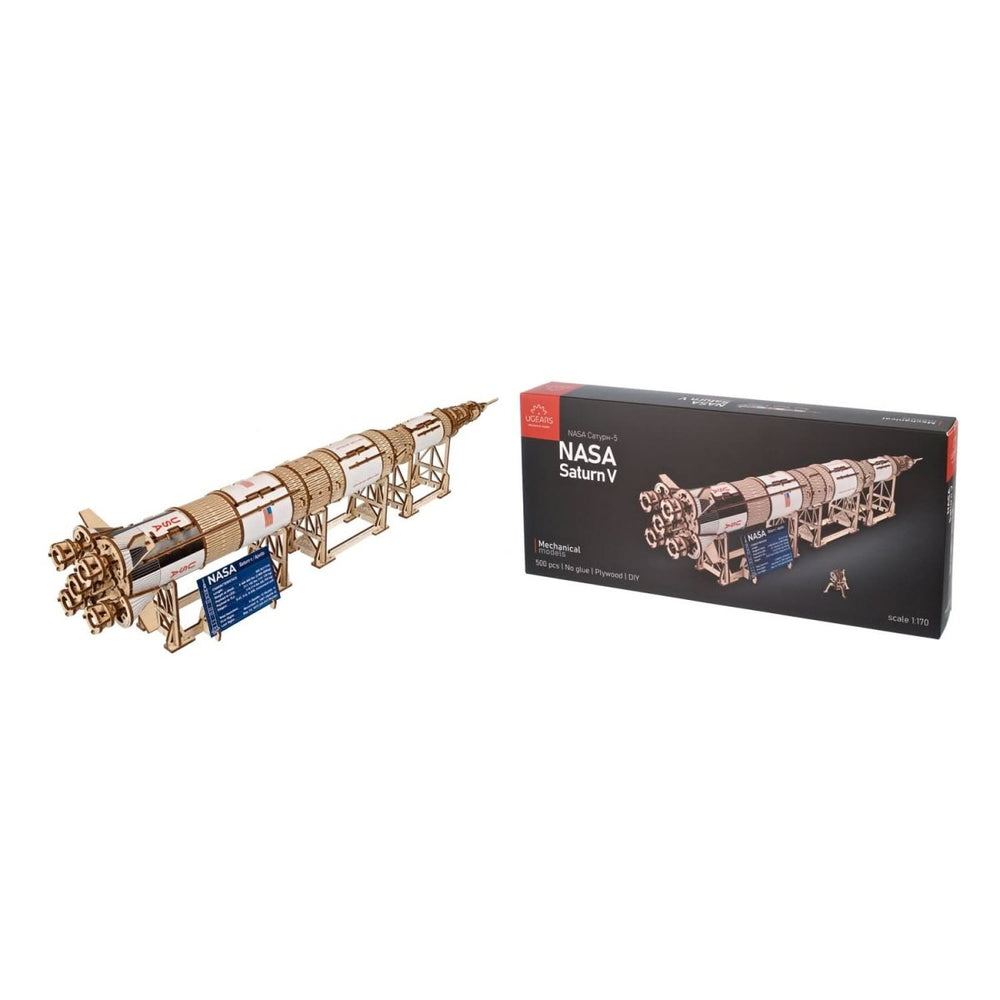 Ugears – Nasa Saturn V Raumfahrtrakete | 3D Holzpuzzle - Lama Welt