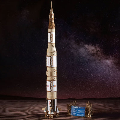 Ugears – Nasa Saturn V Raumfahrtrakete | 3D Holzpuzzle - Lama Welt