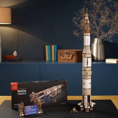 Ugears – Nasa Saturn V Raumfahrtrakete | 3D Holzpuzzle - Lama Welt