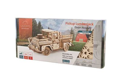 Ugears – Pick - Up Lumberjack Modell - Truck | 3D Holzpuzzle - Lama Welt