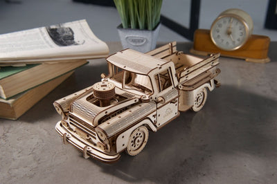 Ugears – Pick - Up Lumberjack Modell - Truck | 3D Holzpuzzle - Lama Welt