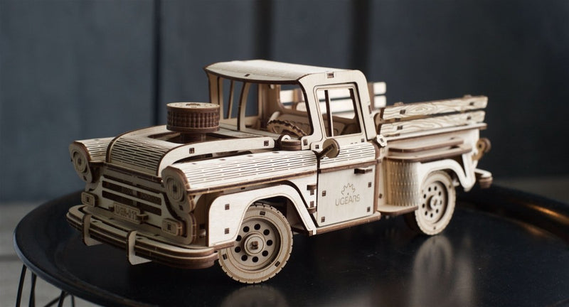 Ugears – Pick - Up Lumberjack Modell - Truck | 3D Holzpuzzle - Lama Welt