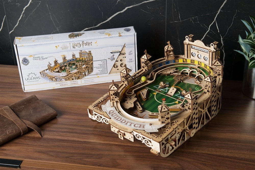 Ugears – Quidditch™ Flipper Arcade - Spiel | 3D Holzpuzzle - Lama Welt