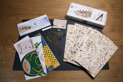 Ugears – Quidditch™ Flipper Arcade - Spiel | 3D Holzpuzzle - Lama Welt