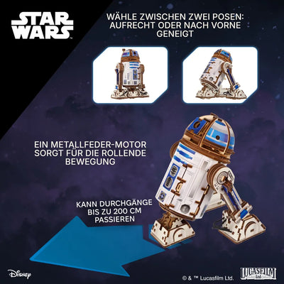 Ugears | Droid „Star Wars R2-D2™“ | 3D Holzpuzzle