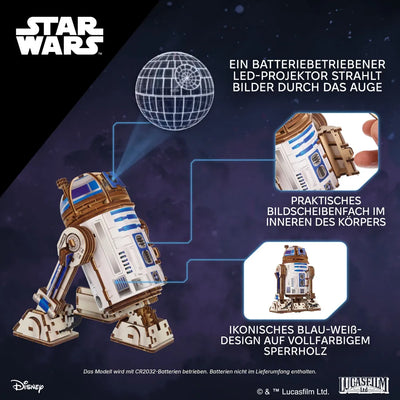 Ugears | Droid „Star Wars R2-D2™“ | 3D Holzpuzzle