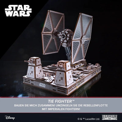 Ugears | Raumjäger „Star Wars TIE Fighter™“ | 3D Holzpuzzle - Lama Welt