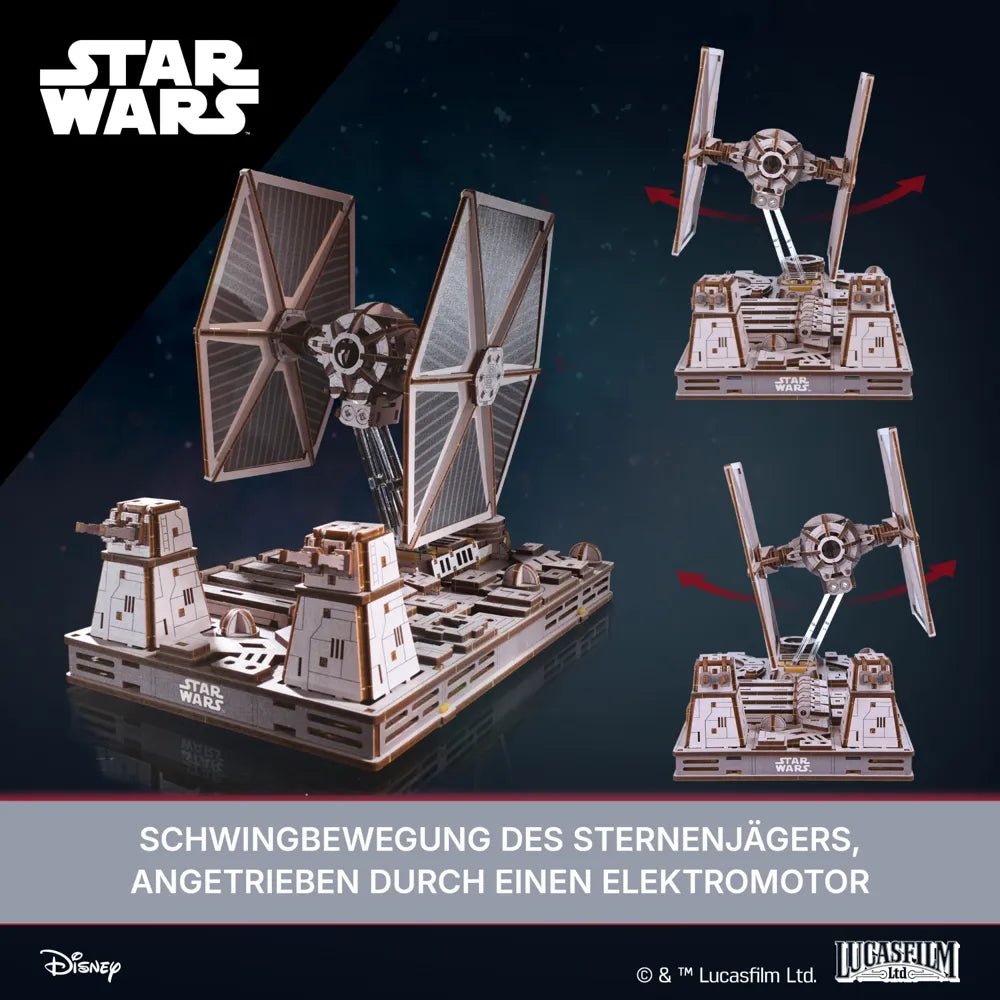 Ugears | Raumjäger „Star Wars TIE Fighter™“ | 3D Holzpuzzle - Lama Welt