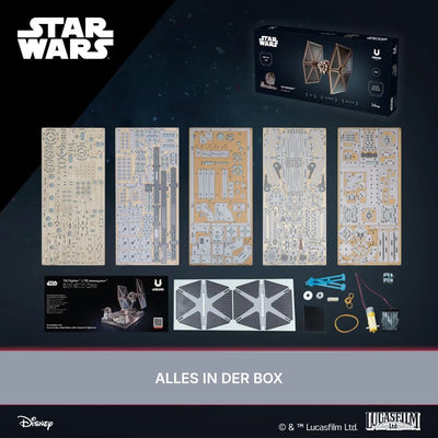 Ugears | Raumjäger „Star Wars TIE Fighter™“ | 3D Holzpuzzle - Lama Welt