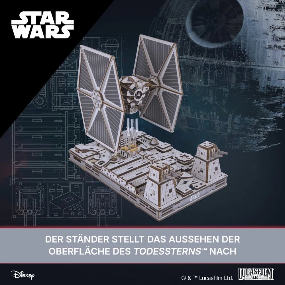 Ugears | Raumjäger „Star Wars TIE Fighter™“ | 3D Holzpuzzle - Lama Welt