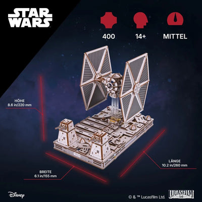 Ugears | Raumjäger „Star Wars TIE Fighter™“ | 3D Holzpuzzle - Lama Welt