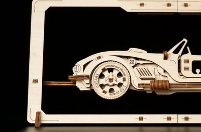 Ugears – Roadster Mk3 2,5D Fahrzeug - Modell | 3D Holzpuzzle - Lama Welt