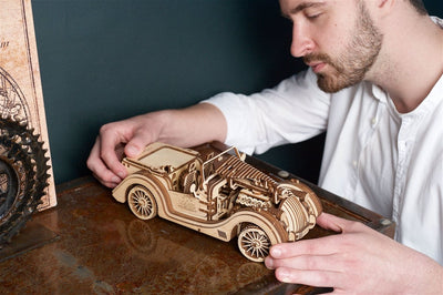 Ugears – Roadster Sportcabrio Vm - 01 Rennwagen | 3D Holzpuzzle - Lama Welt