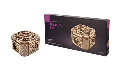 Ugears – Schatztruhe Aufbewahrungsbox | 3D Holzpuzzle - Lama Welt