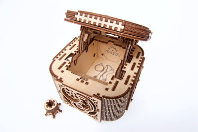 Ugears – Schatztruhe Aufbewahrungsbox | 3D Holzpuzzle - Lama Welt