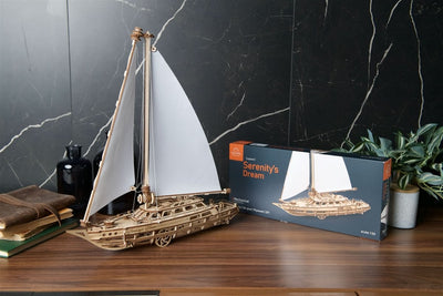 Ugears – Serenitys Traum Segelschiff | 3D Holzpuzzle - Lama Welt