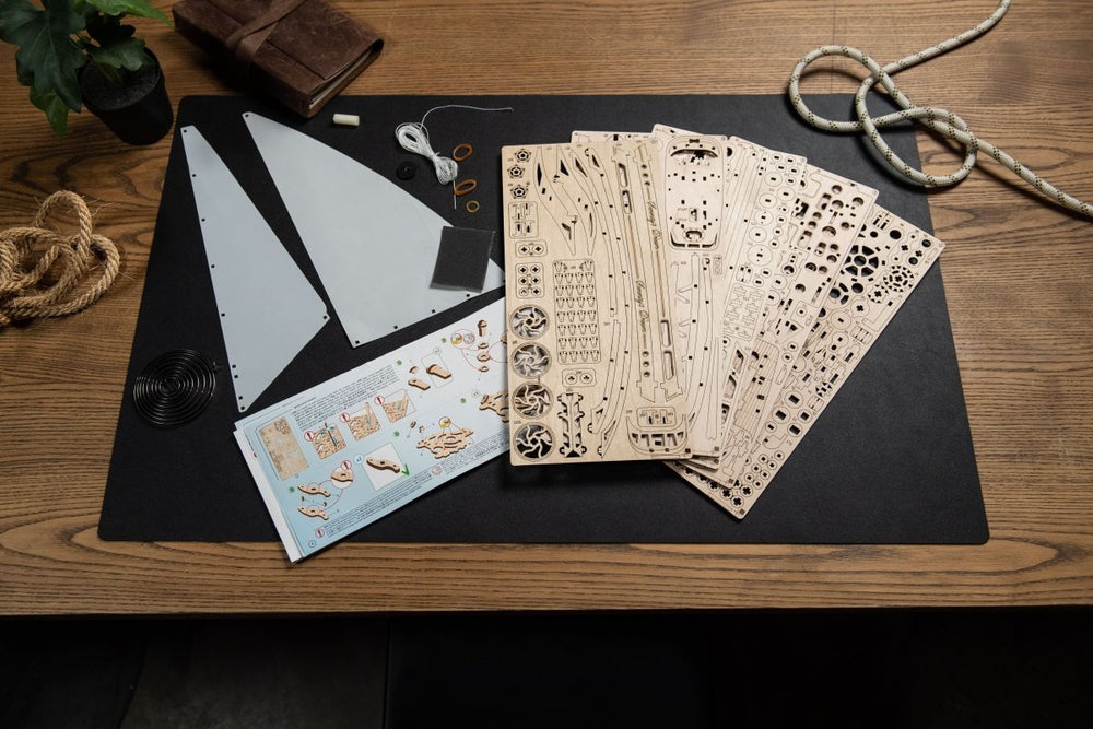 Ugears – Serenitys Traum Segelschiff | 3D Holzpuzzle - Lama Welt