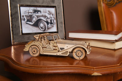 Ugears – Sportwagen Flinke Maus Rennauto | 3D Holzpuzzle - Lama Welt