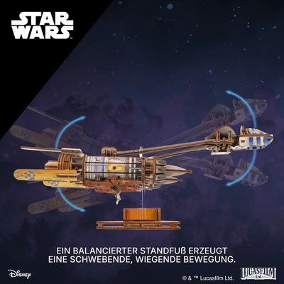 Ugears | Renn-Gleiter „Star Wars Anakin Skywalkers Podracer™“ | 3D Holzpuzzle