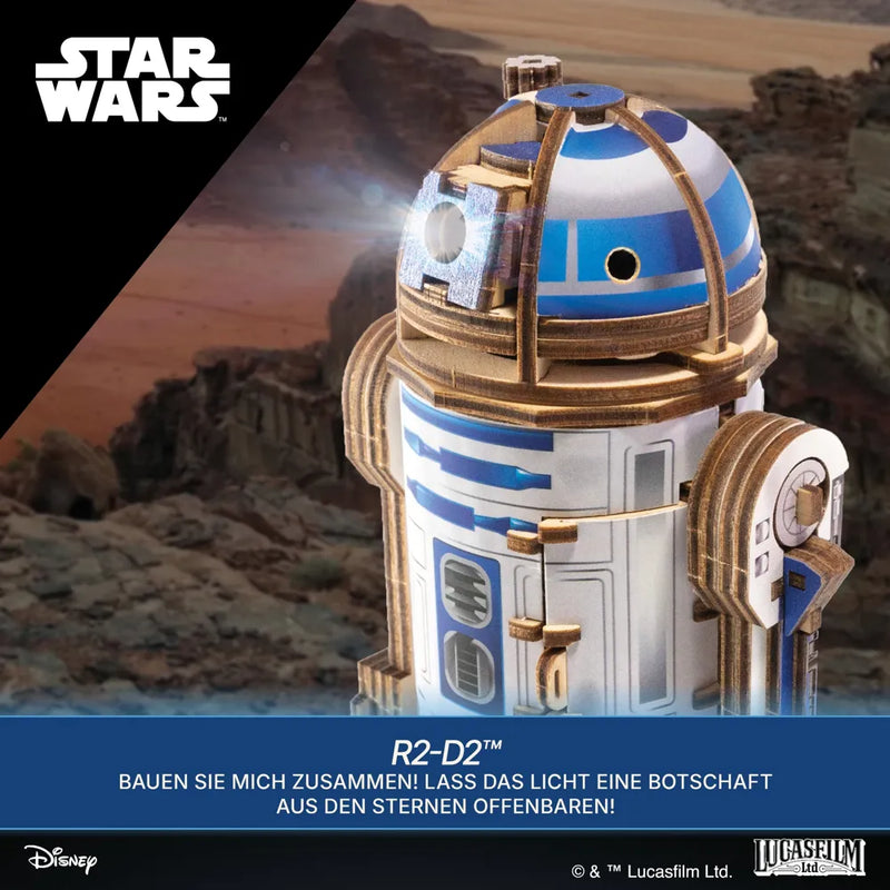 Ugears | Droid „Star Wars R2-D2<sup>™</sup>“ | 3D Holzpuzzle