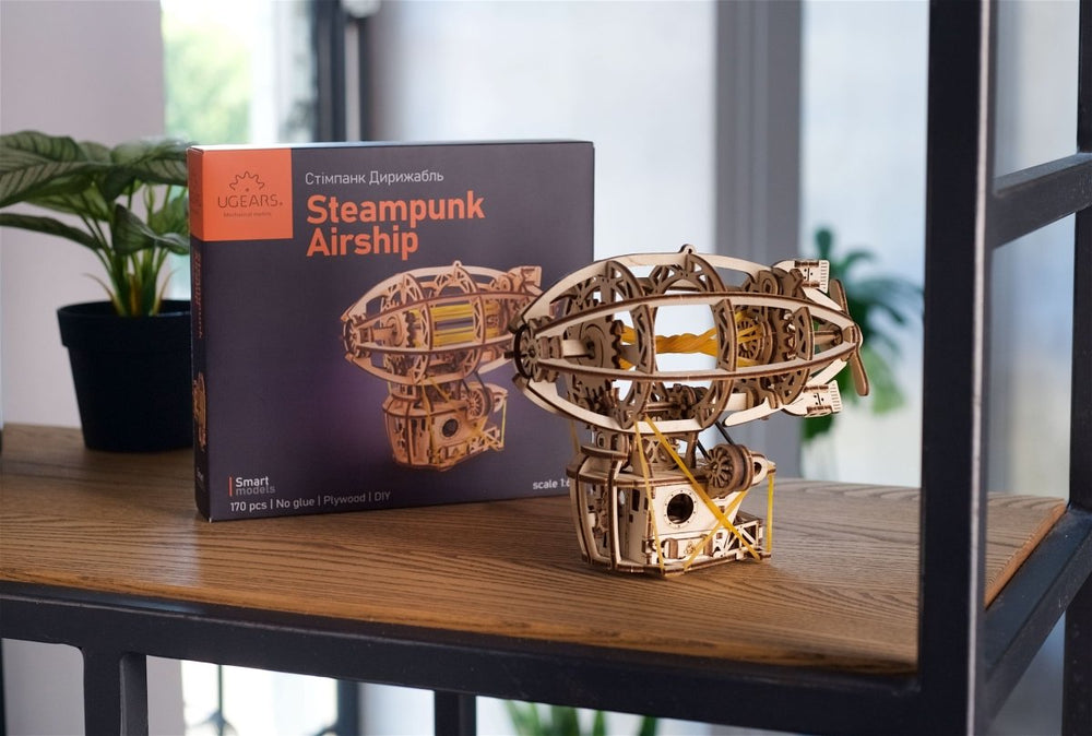 Ugears – Steampunk - Luftschiff Zeppelin | 3D Holzpuzzle - Lama Welt