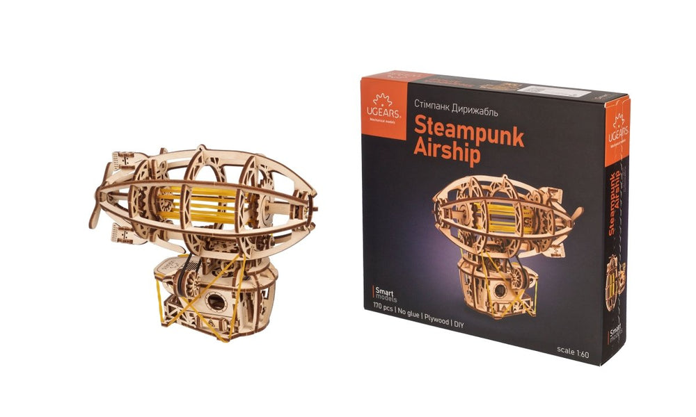 Ugears – Steampunk - Luftschiff Zeppelin | 3D Holzpuzzle - Lama Welt