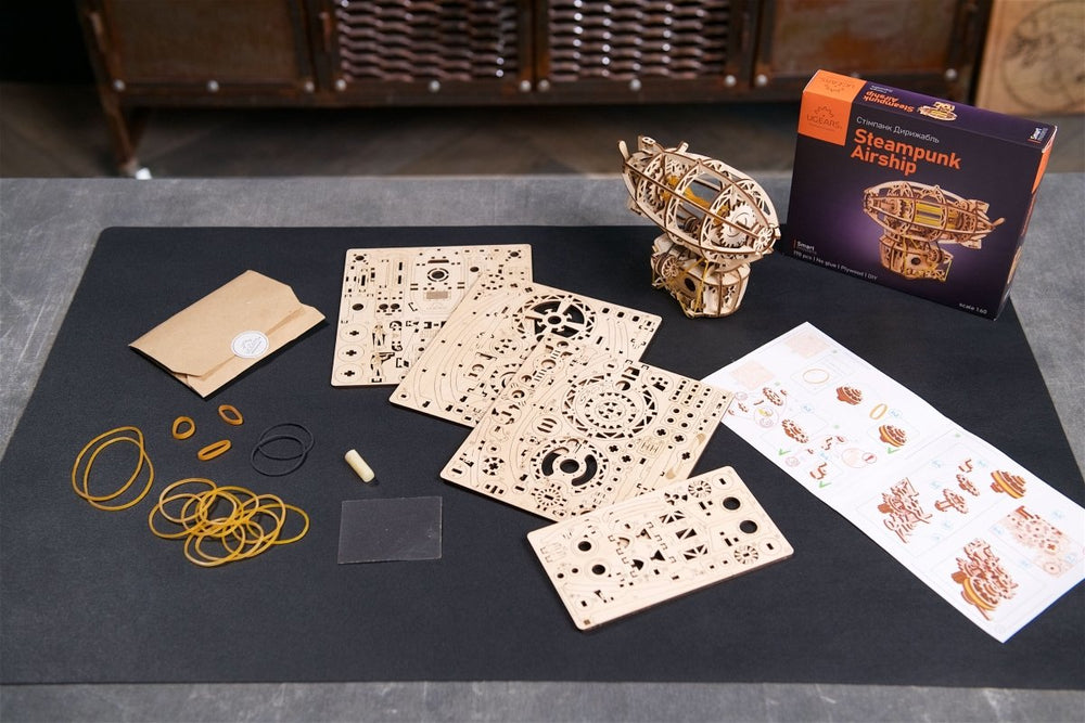 Ugears – Steampunk - Luftschiff Zeppelin | 3D Holzpuzzle - Lama Welt