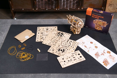 Ugears – Steampunk - Luftschiff Zeppelin | 3D Holzpuzzle - Lama Welt