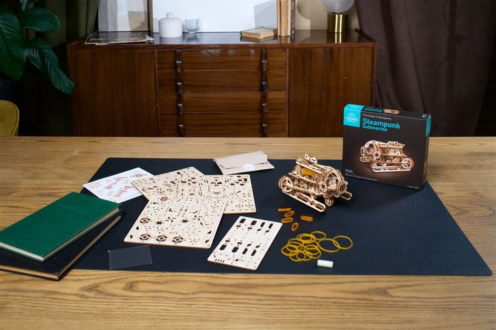 Ugears – Steampunk U - Boot Vintage - Tauchboot | 3D Holzpuzzle - Lama Welt