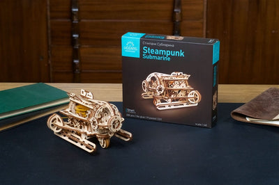 Ugears – Steampunk U - Boot Vintage - Tauchboot | 3D Holzpuzzle - Lama Welt