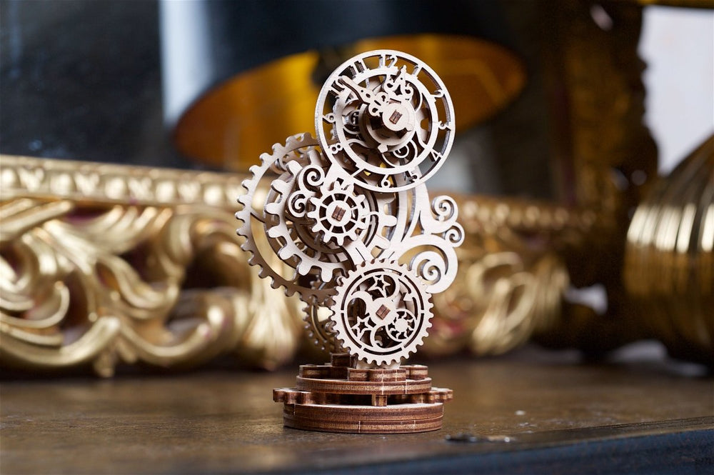 Ugears – Steampunk Uhr 2.0 Zahnraduhr | 3D Holzpuzzle - Lama Welt