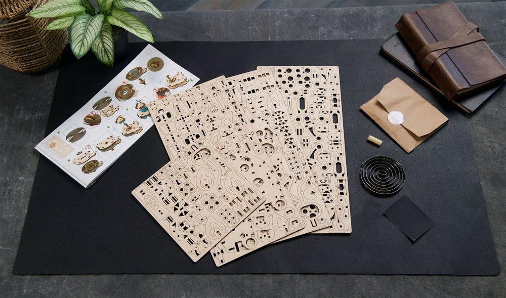 Ugears – Stegosaurus Dinosaurier | 3D Holzpuzzle - Lama Welt