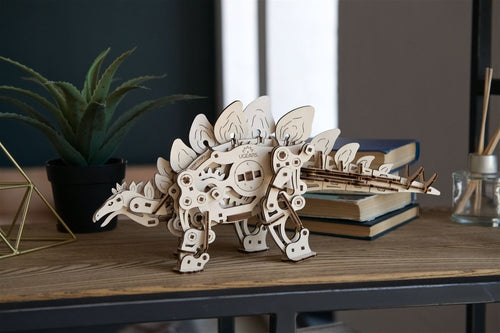Ugears – Stegosaurus Dinosaurier | 3D Holzpuzzle - Lama Welt
