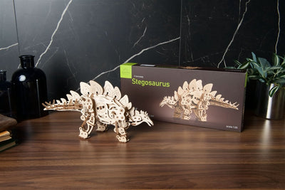 Ugears – Stegosaurus Dinosaurier | 3D Holzpuzzle - Lama Welt