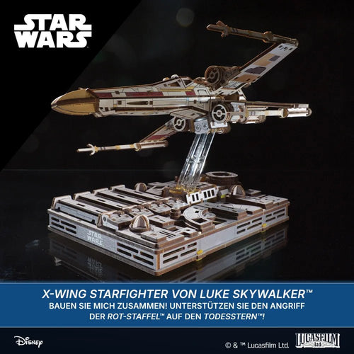 Ugears | Sternjäger „Star Wars X - Wing Starfighter<sup>™</sup> von Luke Skywalker“ | 3D Holzpuzzle - Lama Welt