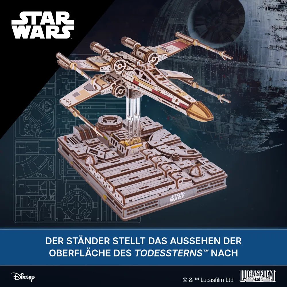 Ugears | Sternjäger „Star Wars X - Wing Starfighter™ von Luke Skywalker“ | 3D Holzpuzzle - Lama Welt