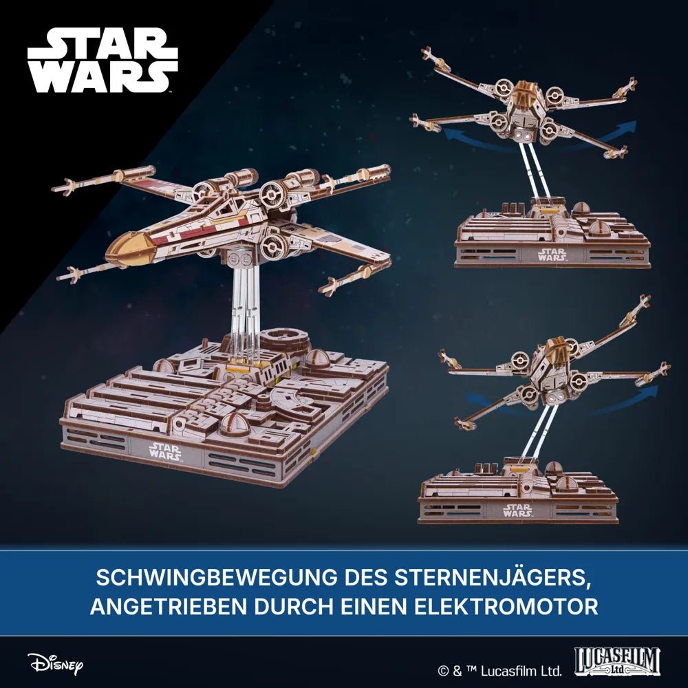 Ugears | Sternjäger „Star Wars X - Wing Starfighter™ von Luke Skywalker“ | 3D Holzpuzzle - Lama Welt