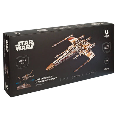 Ugears | Sternjäger „Star Wars X - Wing Starfighter™ von Luke Skywalker“ | 3D Holzpuzzle - Lama Welt