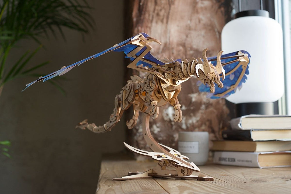 Ugears – Sturmdrache Himmelsdrache | 3D Holzpuzzle - Lama Welt